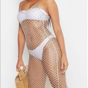 Metallic Knit Cover up